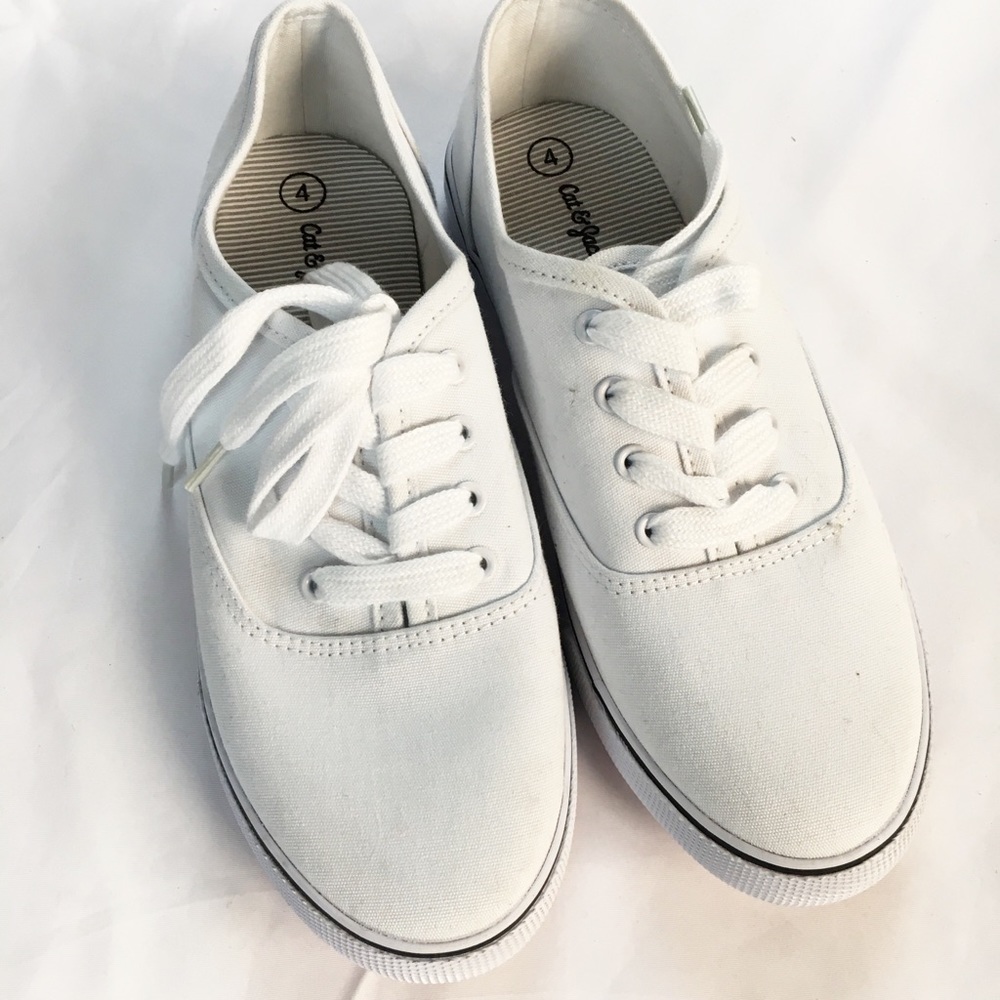 Cat and jack white sneakers